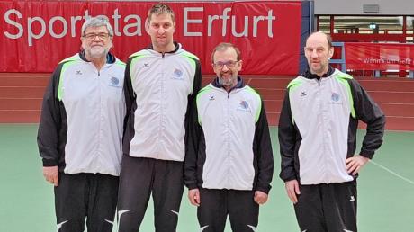 Die SG-Handicap-Athleten in Erfurt (von links): Andreas Eder, Markus Protte, Werner Wiedemann und Kurt Weinmann.