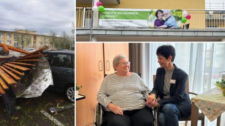 Im März konnten die Bewohnerinnen und Bewohner des Seniorenheims Haus Gabriel zurückkehren, auch Annemarie König, hier mit Leiterin Ulrike Werlitz. 