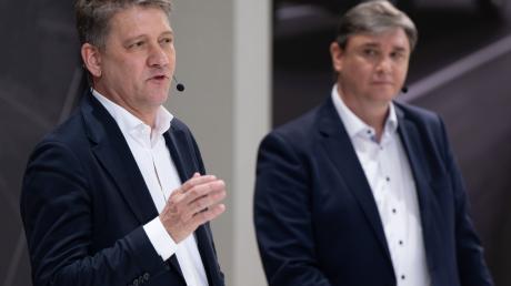 Audi-Boss Gernot Döllner und Finanzvorstand Jürgen Rittersberger gehen davon aus, dass 2024 ein Jahr des Übergangs wird. 