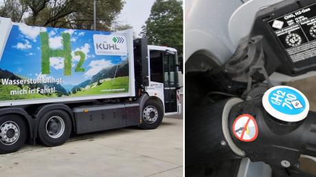 Ohne Wasserstofftankstelle sind die modernen Müllfahrzeuge nutzlos. 