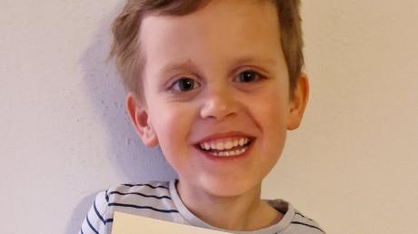Der vierjährige Sebastian hat den Wettbewerb gewonnen. 