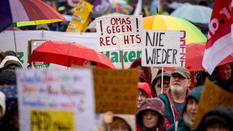Hunderte Demonstrationen gegen Rechtsextremismus fanden deutschlandweit im Frühjahr statt. 