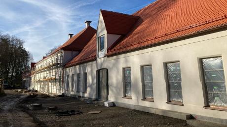 Die Sanierung des Ökonomietrakts auf dem Schlossgelände in Babenhausen ist weit fortgeschritten. Bald wird in den Räumen eine Kindertagesstätte betrieben.