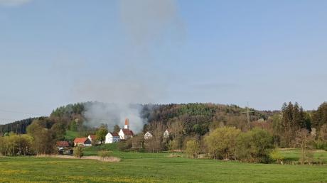 Über Siegertshofen stand eine Rauchsäule, die weithin sichtbar war.