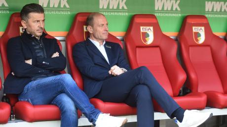 Zwei Väter des Erfolgs beim FC Augsburg: Sportdirektor Marinko Jurendic (links) und Trainer Jess Thorup.