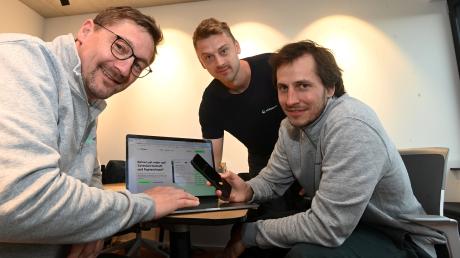 Helmut Paesler, Simon Paesler und Timm Feix sind die drei Gründer des Stadtberger Start-ups "Offpaper". 