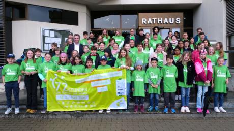 Unter dem Motto "Uns schickt der Himmel" realisieren rund 50 Kinder und Jugendliche aus Bad Wörishofen in einer 72-Stunden-Aktion drei soziale Projekte.
