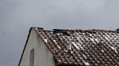 In Ingolstadt hat ein Blitz in ein Haus eingeschlagen.