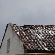 In Ingolstadt hat ein Blitz in ein Haus eingeschlagen.