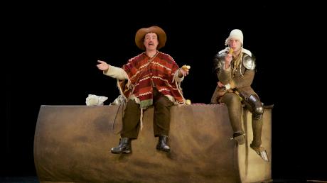 Das Neue Globe Theater Potsdam zeigte in Landsberg "Don Qujote" mit Laurenz Wiegand als Don Quijote und Andreas Erfurth als Sancho Pansa. 