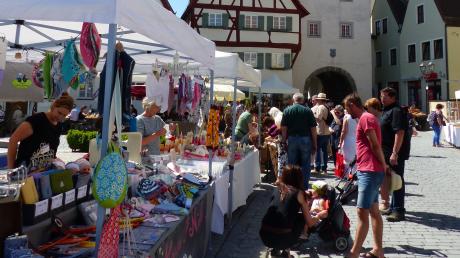 In Monheim findet am Sonntag, 5. Mai, der Kunsthandwerkmarkt statt.