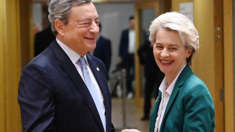 Mario Draghi und Ursula von der Leyen.