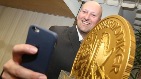Europas größte Goldmünze "The Big Phil" kommt nach Ulm. 