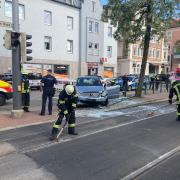 In Göggingen in Augsburg ist es am Montagvormittag zu einem Verkehrsunfall gekommen.