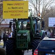 Bauernproteste in Meitingen zeigten, was viele kleinere Bauern an den Agrargesetzen bemängeln. 