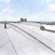 Der Bestandsbau der Mindelbrücke in Jettingen muss einem Neubau weichen. Wie das neue Bauwerk aussehen soll, zeigen Entwürfe des beauftragten Ingenieurbüros Dr. Schütz Ingenieure.