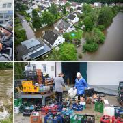 Hochwasser und noch kein Ende in Sicht: Die Einsatzkräfte im Landkreis Neu-Ulm und im benachbarten Unterallgäu sind im Dauereinsatz. Erste Aufräumarbeiten beginnen.