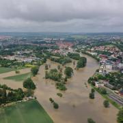 In Donauwörth wird ein Jahrhundert-Hochwasser erwartet. 