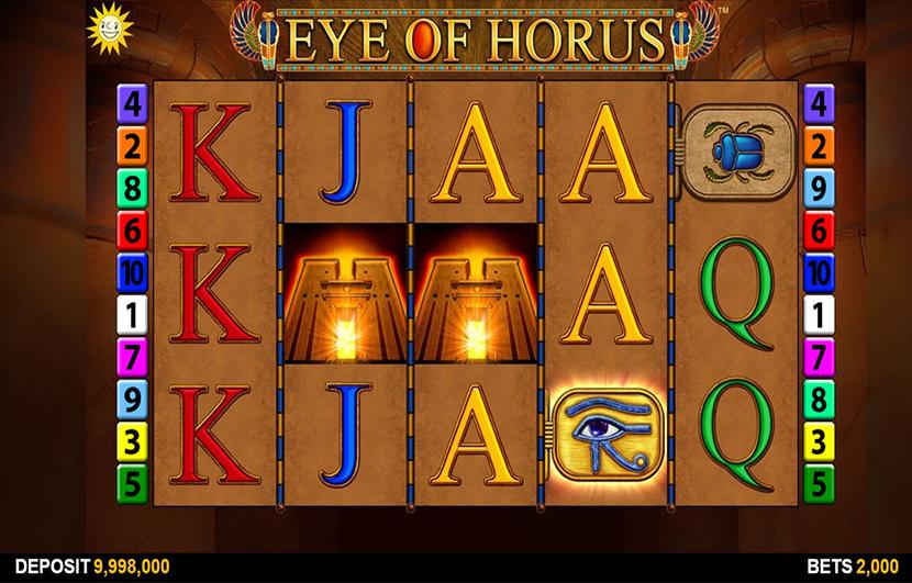 Der Spielautomat Eye of Horus von Merkur.
