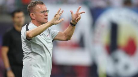 Leipzigs Trainer Ralf Rangnick will seinen Klub in der Spitzengruppe etablieren.