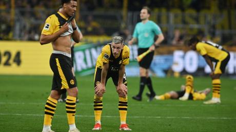 Die Dortmunder Spieler waren nach der Niederlage gegen den VfB Stuttgart frustriert.
