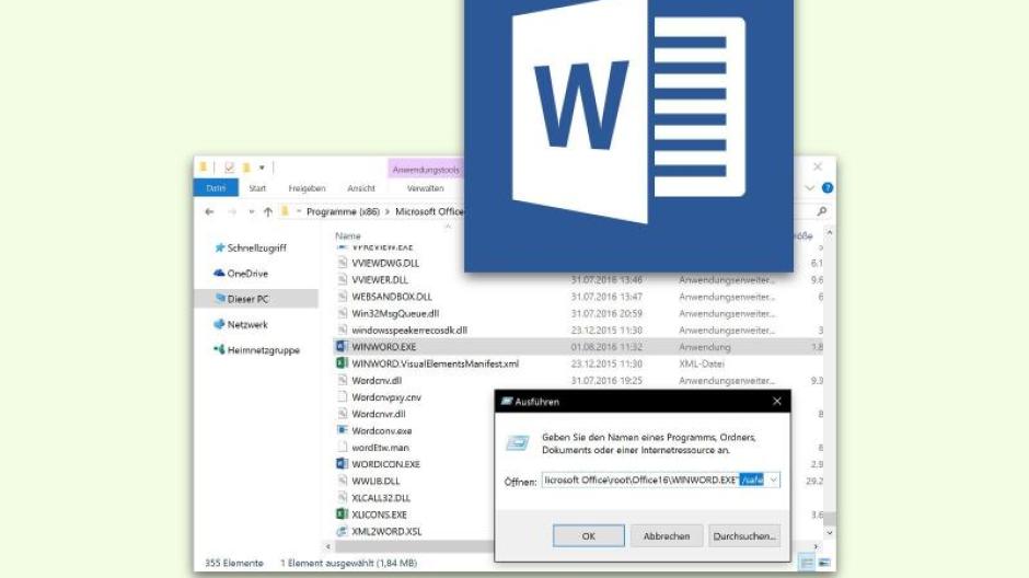 Abgesicherten Modus Nutzen Wenn Microsofts Word Nicht Startet