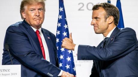 Der französische Präsident Emmanuel Macron und US-Präsident Donald Trump, hier bei einer Pressekonferenz.