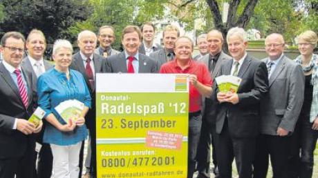 10000 Teilnehmer erwarten die Veranstalter des Donautal-Radelspaßes am 23. September. Gestern wurde das Programm den Sponsoren vorgestellt. 