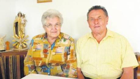 Maria und Paul Ruf aus Burghagel haben vor genau 60 Jahren geheiratet und feiern heute ihre diamantene Hochzeit. 