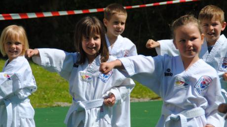 Mit und für die kleinen Besucher: eine Taekwondo-Vorstellung der Bambinis.