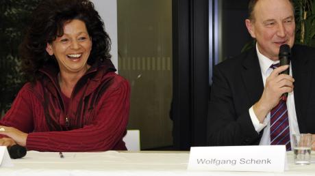 Standen auf dem Podium Rede und Antwort: Claudia Stocker und Wolfgang Schenk. 
