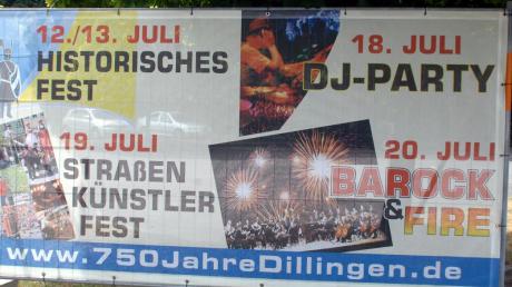 An drei Wochenenden feiert die Stadt Dillingen ihr 750. Jubiläum der Nennung als Stadt. 
