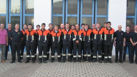 Mehrere Mitglieder der Freiwilligen Feuerwehr in Bissingen nahmen jetzt an einer Leistungsprüfung teil. Erfolgreich waren sie am Ende alle.  	