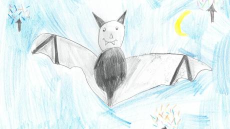 Anika Schön ist neun Jahre alt und geht ebenfalls auf die Bissinger Grundschule. Sie hat uns diese schöne Fledermaus gezeichnet. 