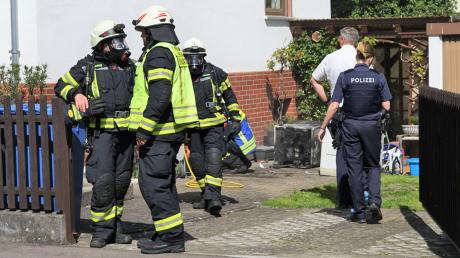 Eine brennende Waschmaschine löst einen Feuerwehreinsatz in Dillingen aus.