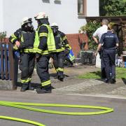 Eine brennende Waschmaschine löst einen Feuerwehreinsatz in Dillingen aus.