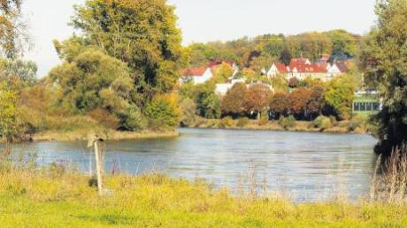In diesem Bereich der Donau östlich von Donauwörth soll das Flussufer aufgeweitet werden. 