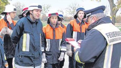 Der Leistungsprüfung stellten sich Mitglieder der Freiwilligen Feuerwehr Eggelstetten. 
