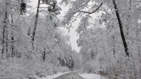 Schnee verwandelte den Landkreis gestern in ein romantisches Winterland. Auf den rutschigen Straßen aber hat es gekracht. 