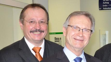 gKU-Vorstand Ulrich Seidel ist zurückgetreten, weist aber die Vorwürfe zurück. Links im Bild ist der Donauwörther Vorstand Gerhard Wurm.