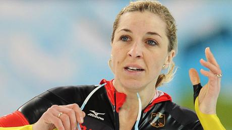 Die ehemalige Eisschnellläuferin Anni Friesinger gehört zu den Prominenten, die bei der "Tour Ginko" mitradeln. 