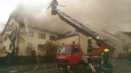 Wohnhausbrand in Rögling.