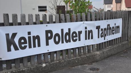 Protestplakat in Tapfheim. Foto: Wolfgang Widemann