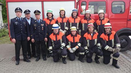Ihre Leistungsbereitschaft haben diese Mitglieder der Freiwilligen Feuerwehr Tapfheim unter Beweis gestellt.  	