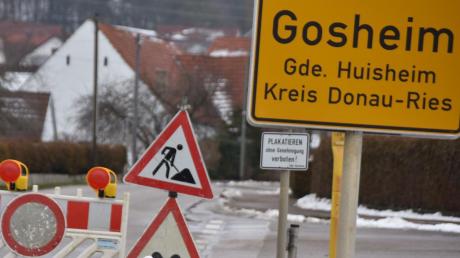 Die Ortsdurchfahrt von Gosheim ist für den Durchgangsverkehr gesperrt.
