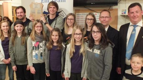 Das Team des Jahres beim BC Huisheim: die U13-Volleyballerinnen. 	