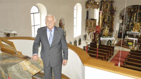 Organist mit Leidenschaft: Seit 40 Jahren spielt Franz Schmid in Gansheim die Orgel. Aber nicht nur dort, sondern auch in Daiting und Trugenhofen. 