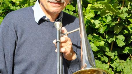 Anton Böswald mit seinem Lieblingsinstrument – der Posaune. 