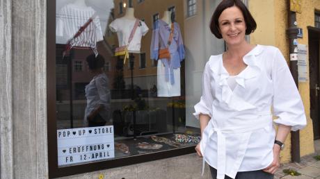 Christine Moll eröffnet am kommenden Freitag den ersten Pop-up-Store in der Donauwörther Innenstadt. 
