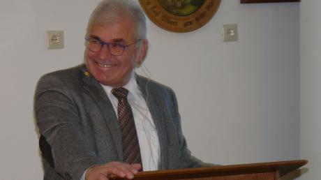 Gut gelaunt berichtete Oberndorfs Bürgermeister Hubert Eberle bei seiner letzten Bürgerversammlung vom aktuellen Stand in der Gemeinde. 